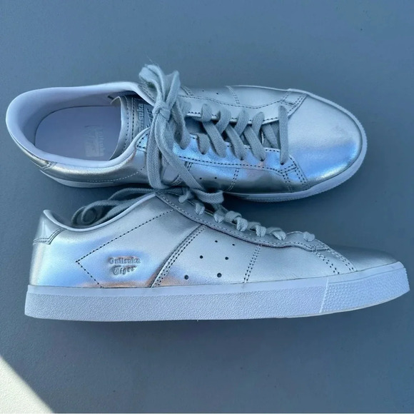 Onitsuka Tiger Lawnship 3.0 Metallic Court Sneaker Like New Mens 8 - Picture 2 of 13